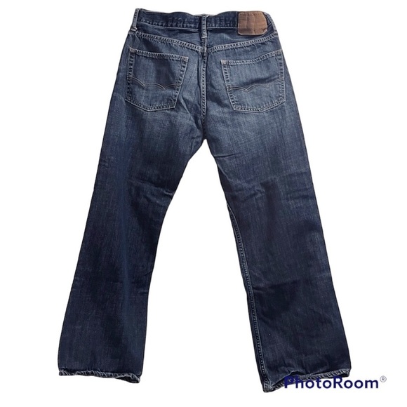 🏷️3 for $30 sale!🏷️ American Eagle semi-dark wash low rise bootcut jeans. - Picture 2 of 7
